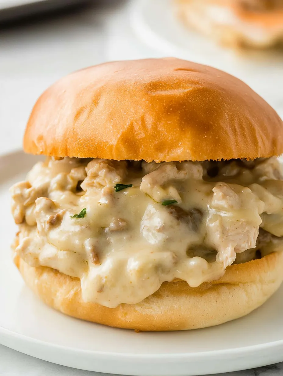 Chicken Alfredo Sloppy Joes Recipe