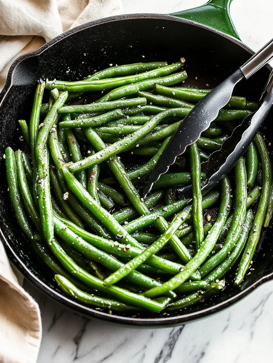 Recette de Haricots Verts Sautés