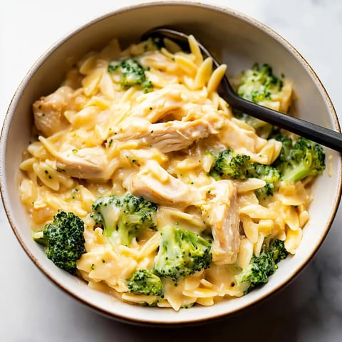 Cheesy Chicken Broccoli Orzo