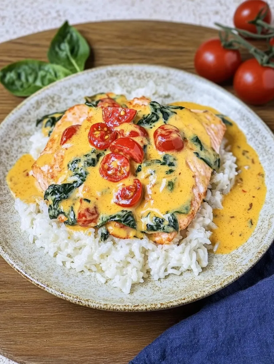 Saumon sauce parmesan sur riz coco – Épuré et irrésistible