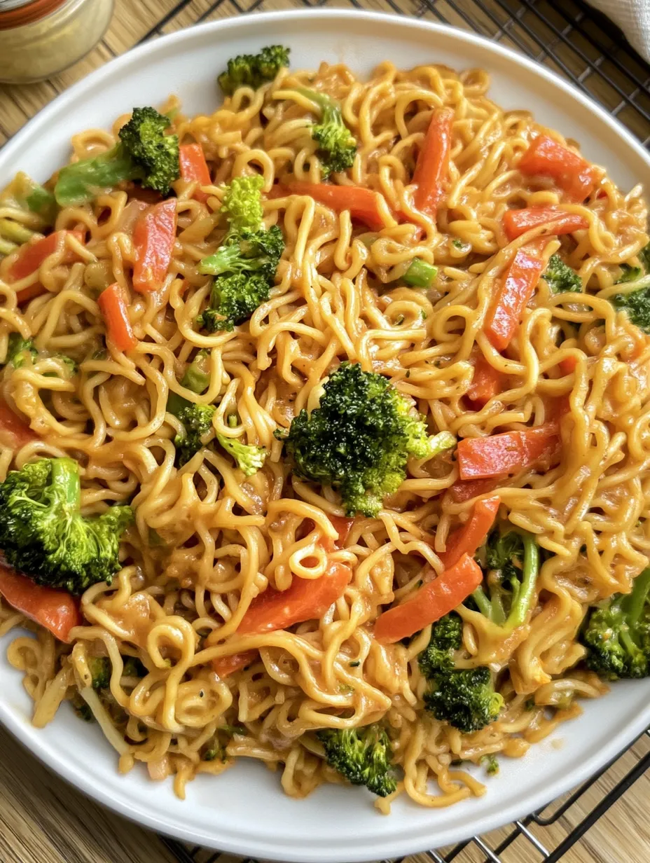 Nouilles Mie à la cacahuète et légumes – Rapide, Savoureux et Sain