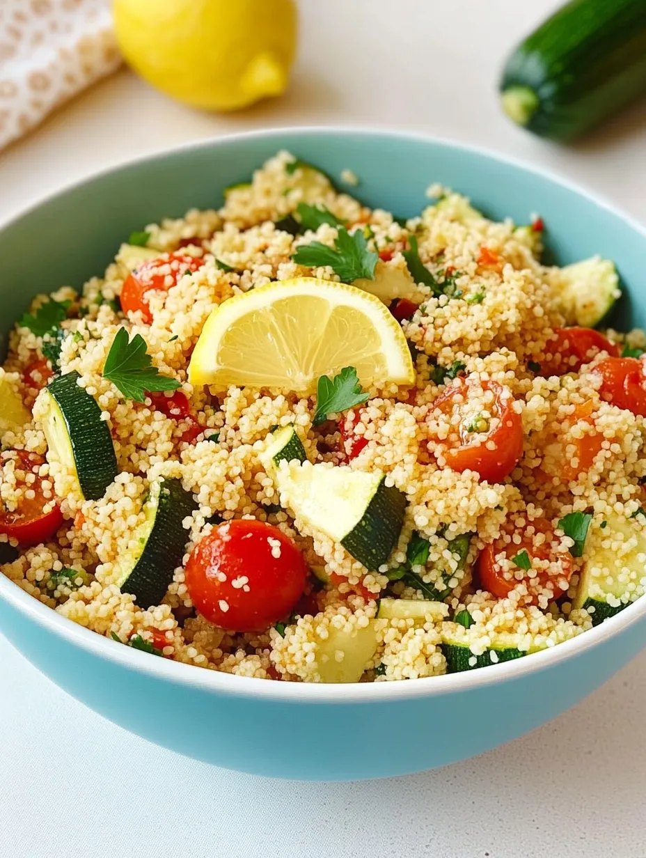 Salade de couscous avec courgettes – Fraîche et légère