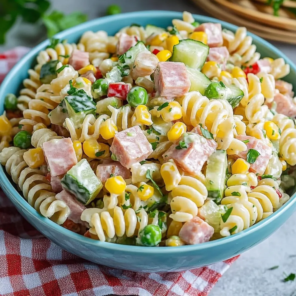 Savoureuse salade pâtes mayo de grand-mère