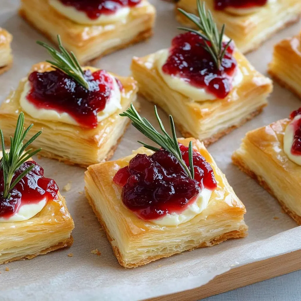 Bouchées Camembert Feuilletées