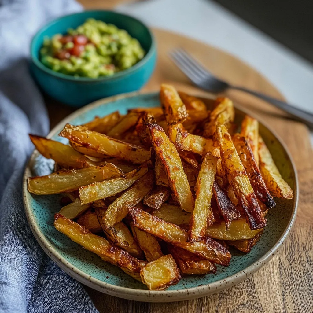 Pommes parmesan et sauce avocat