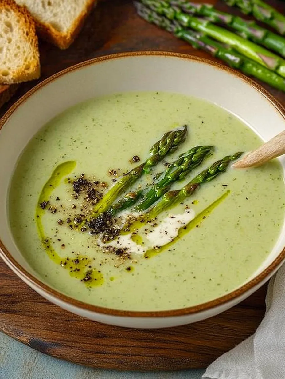 Soupe d’asperges vertes – Fraîche, Crémeuse et Légère