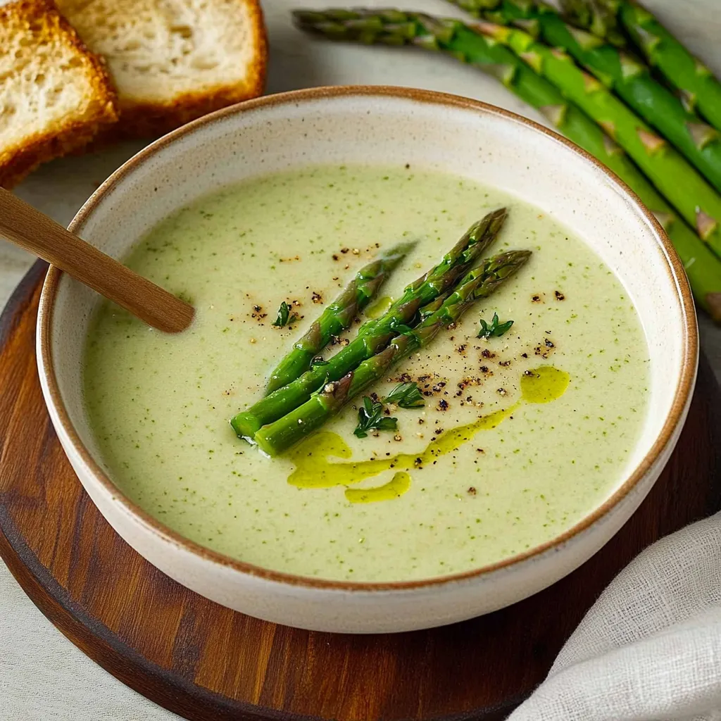 Soupe asperges crémeuse