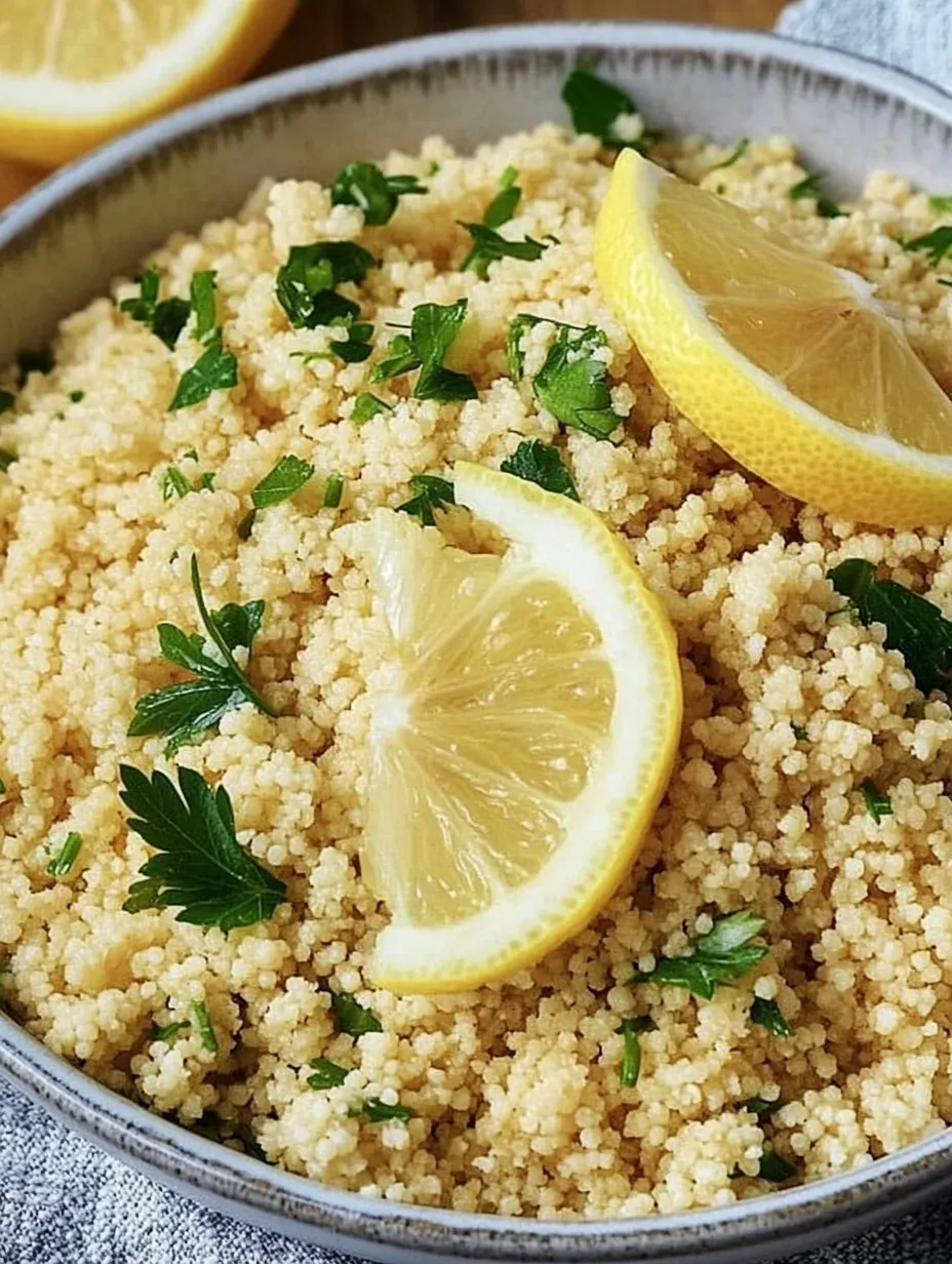Couscous au citron – Fruité, savoureux et super rapide