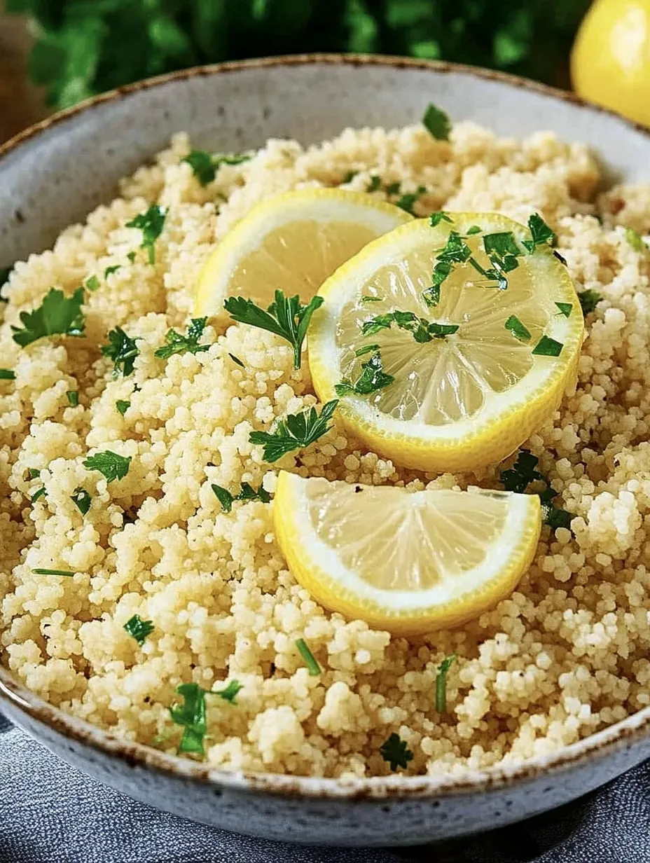 Couscous au citron – Frais, léger et idéal à côté