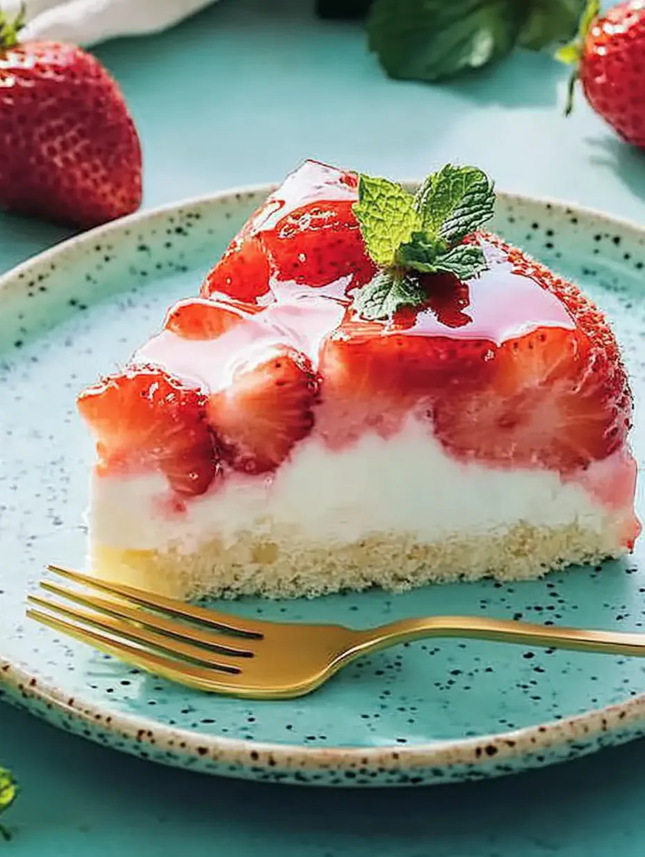 Gâteau aux fraises avec crème – Onctueux, Fruité et Délicieux