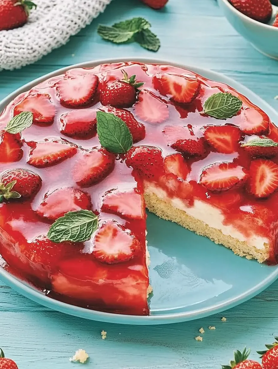 Gâteau aux fraises avec crème – Juteux, Sucré et Facilement Savoureux