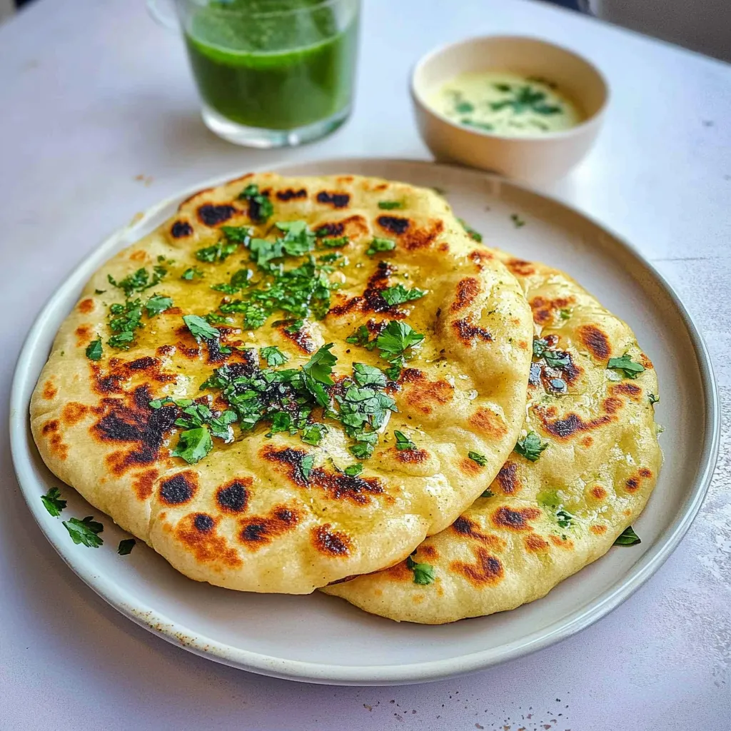 Recette de pain plat farci: Naan au Halloumi