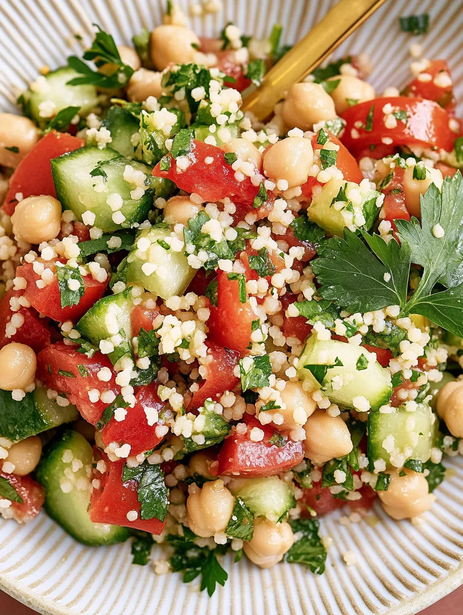 Salade de couscous aux pois chiches – Fraîche, Légère et Riche en protéines
