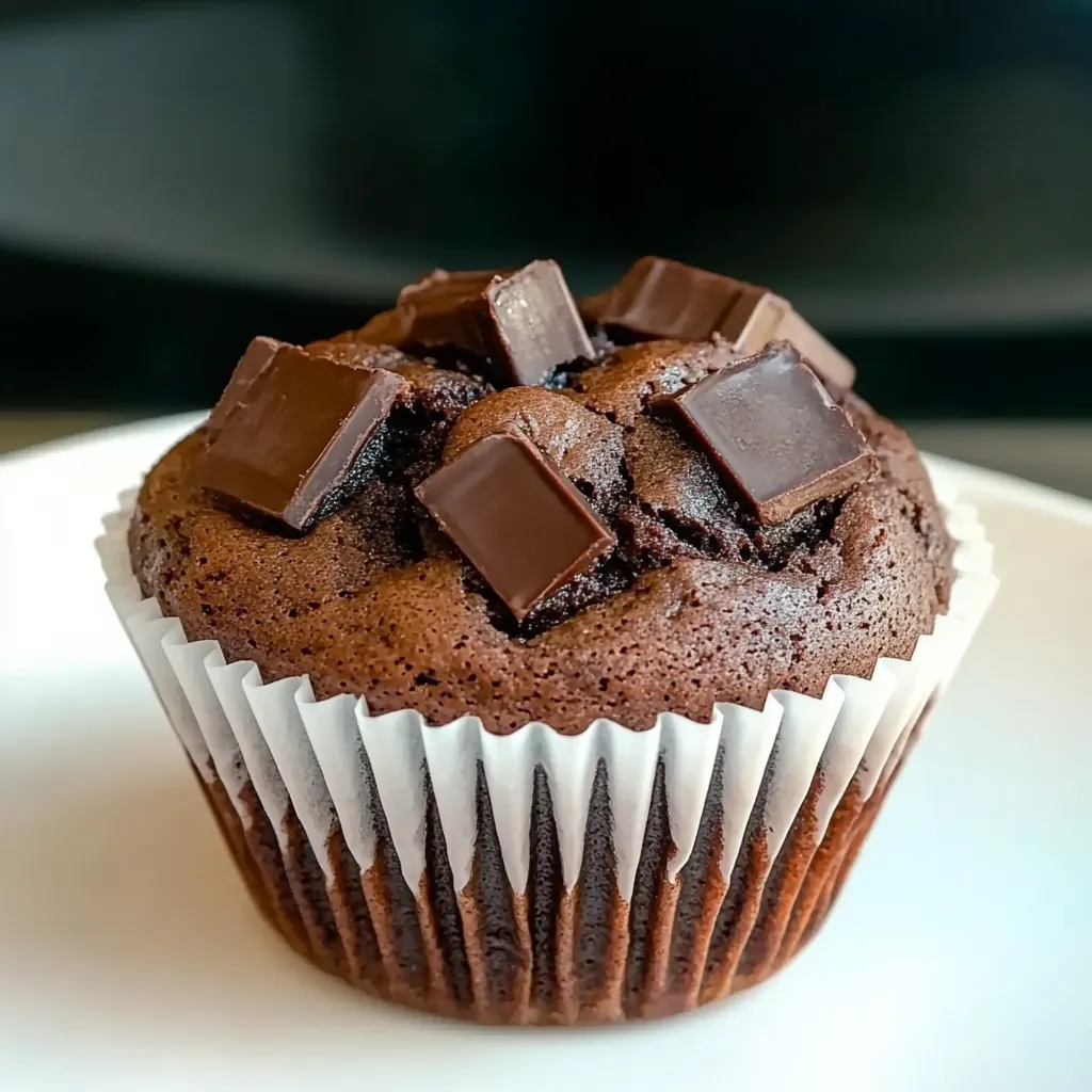 Muffins moelleux au chocolat à l'huile