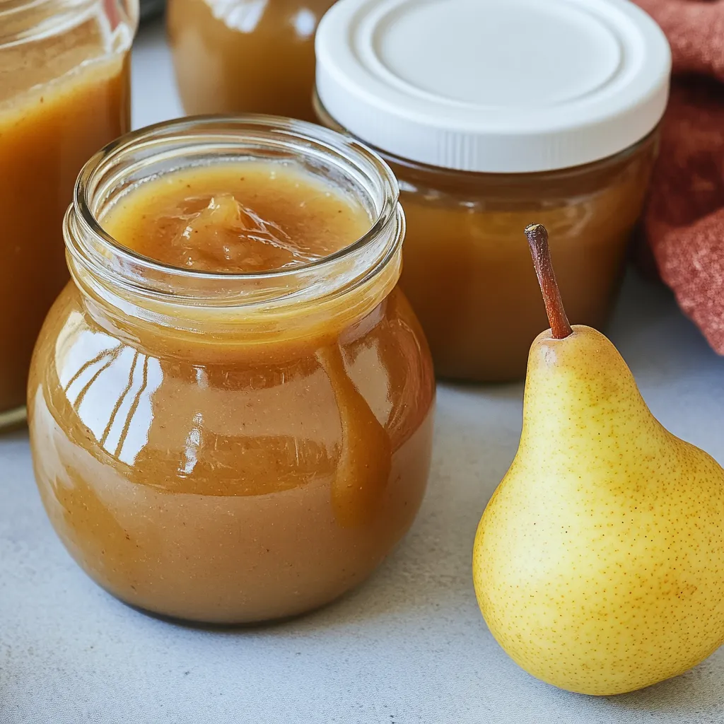 Confiture de poires à la liqueur d'œufs