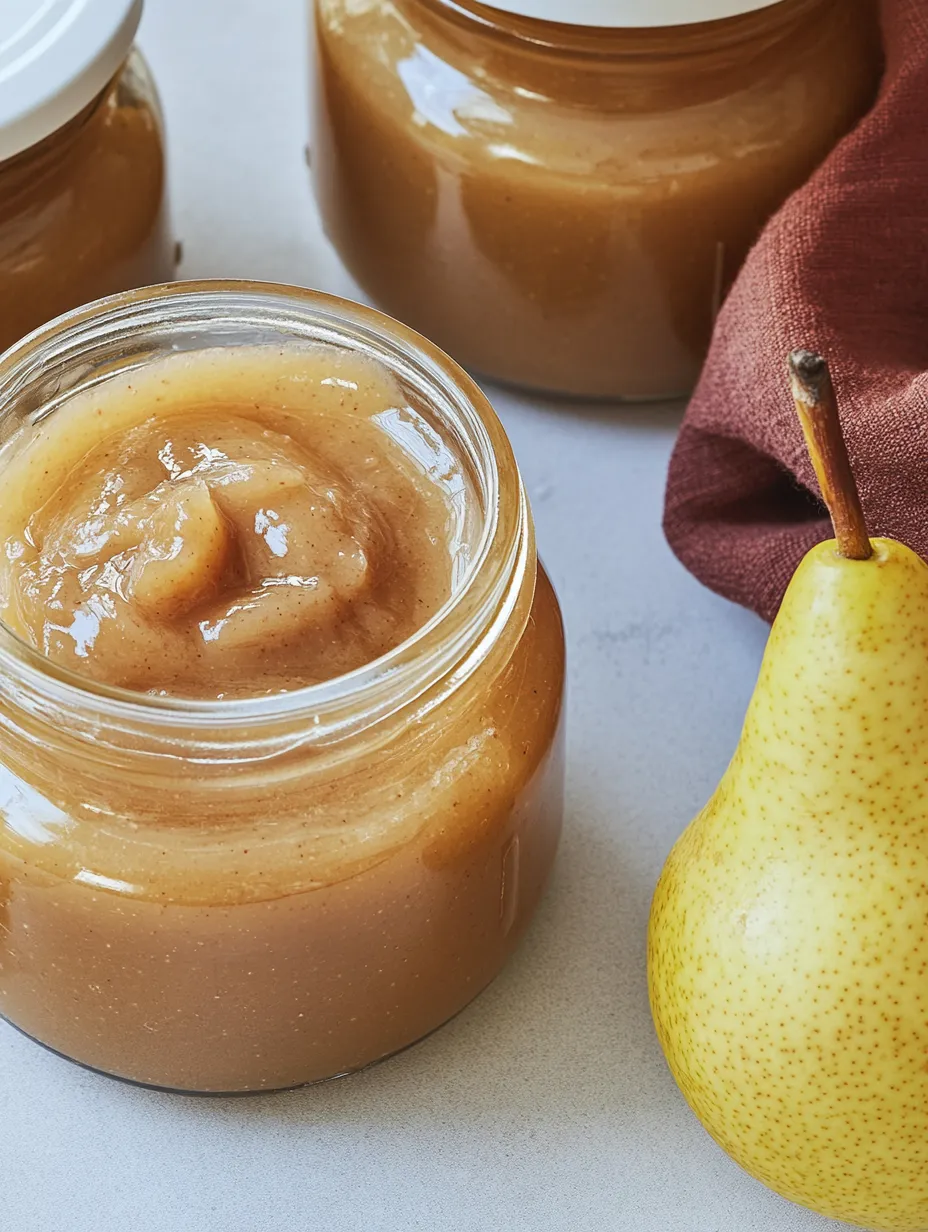 Confiture de poires à la liqueur d'œufs – Fruitée, Veloutée et Délicieusement Unique