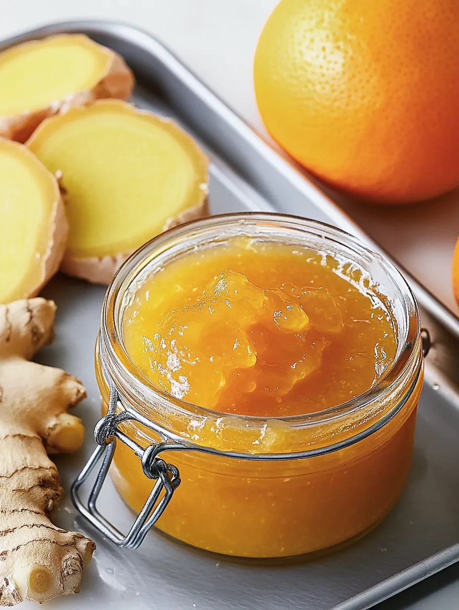 Confiture Orange-Gingembre – Aromatique, Fruitée et Délicatement Épicée