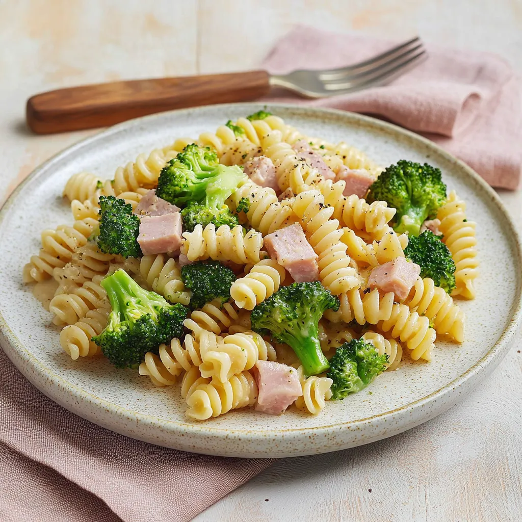 Pâtes Brocoli-Jambon