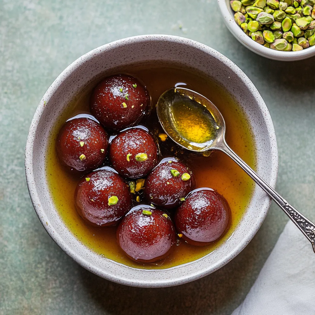 Gulab Jamun - Tendres boules de lait dans un sirop aromatique