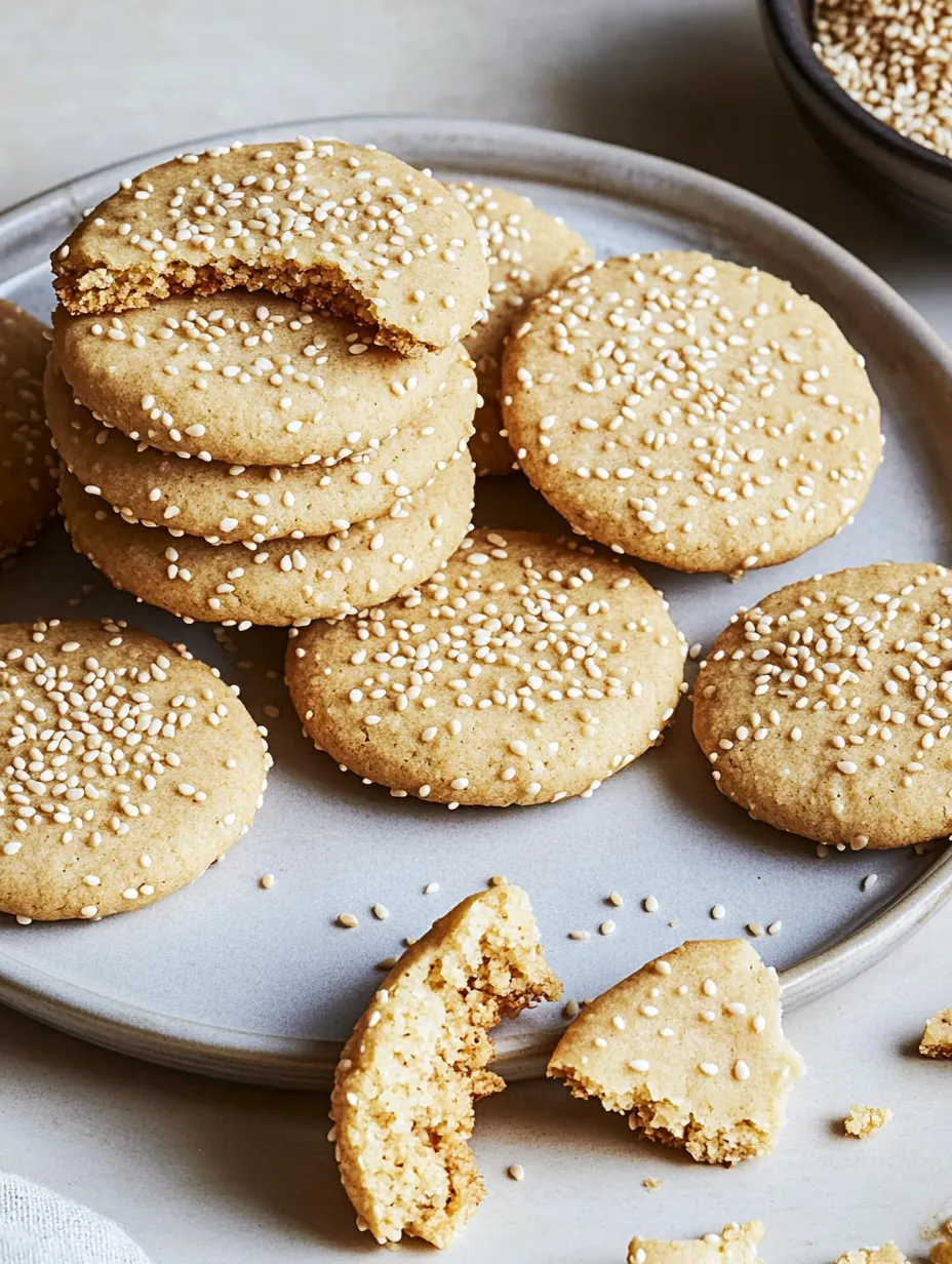 Délicats biscuits au tahini – Rencontre entre sésame et douceur