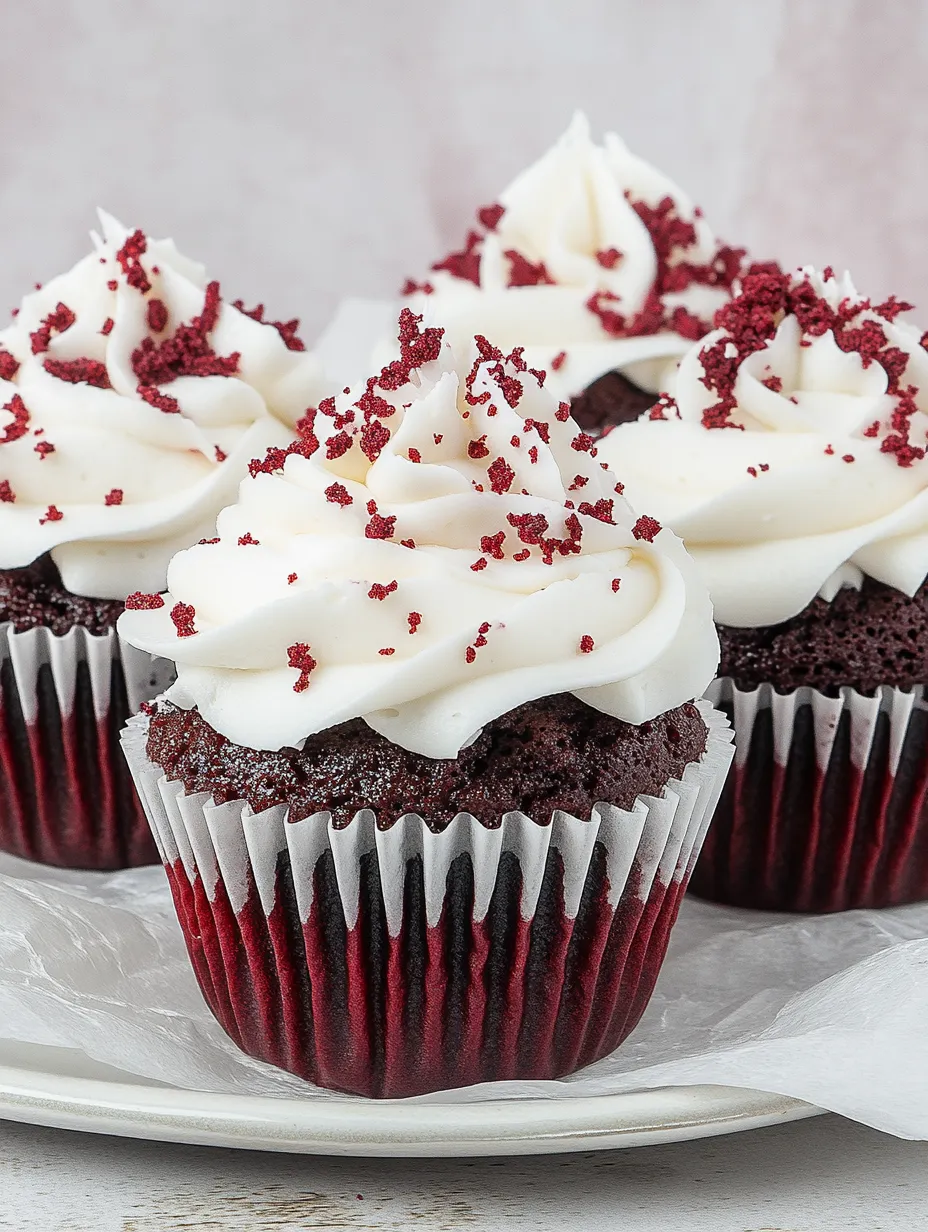 Cupcakes rouges veloutés – incroyablement moelleux!