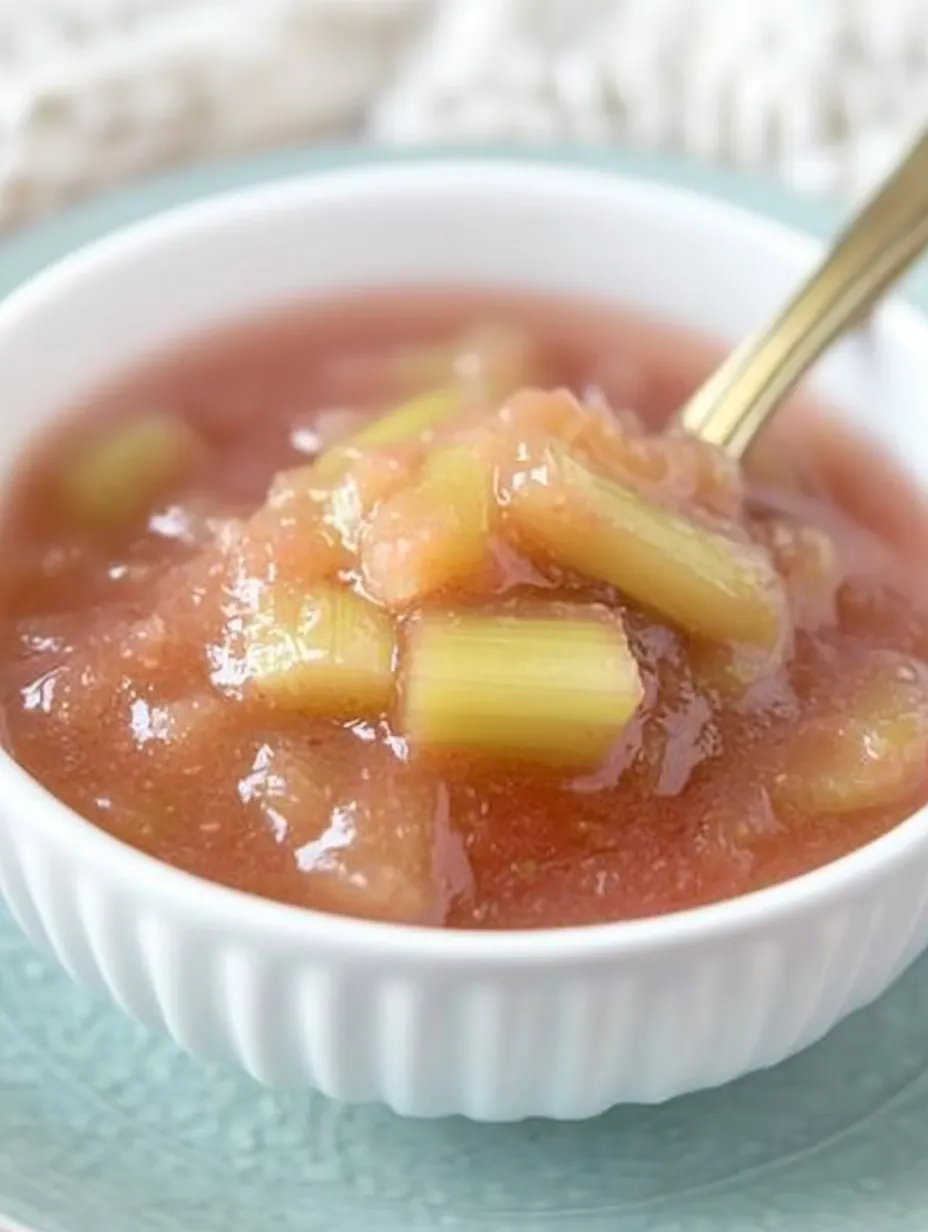 Compote de rhubarbe fruitée – simple & savoureuse!