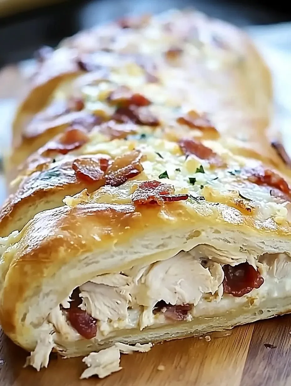 Recette Facile de Stromboli Poulet Bacon Ranch