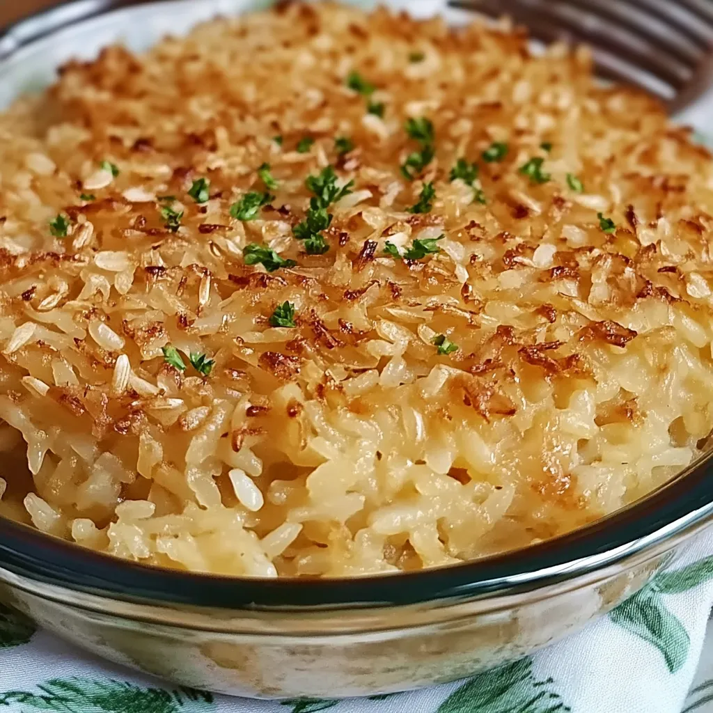 Casserole de Riz aux Oignons Français