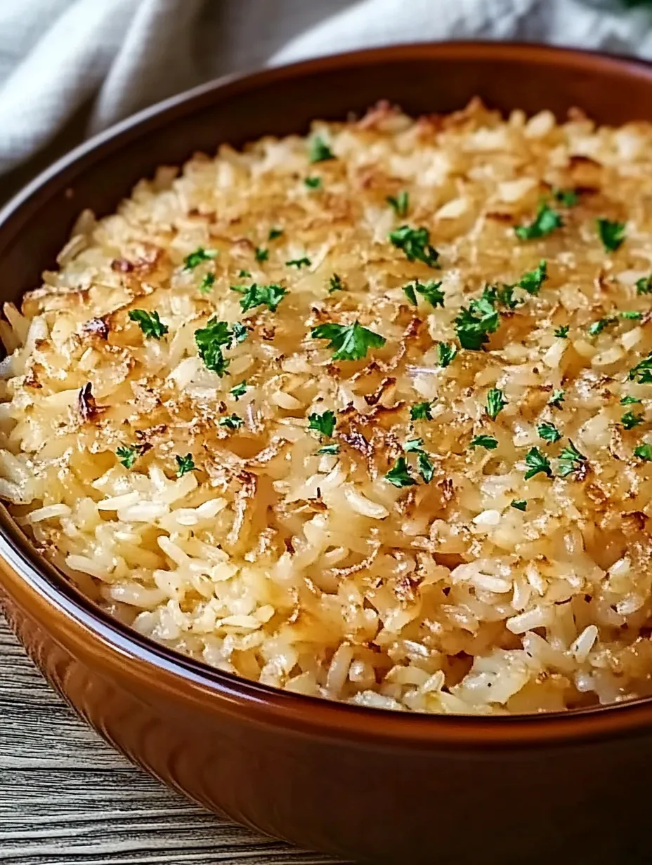 Recette Facile de Casserole de Riz à l'Oignon