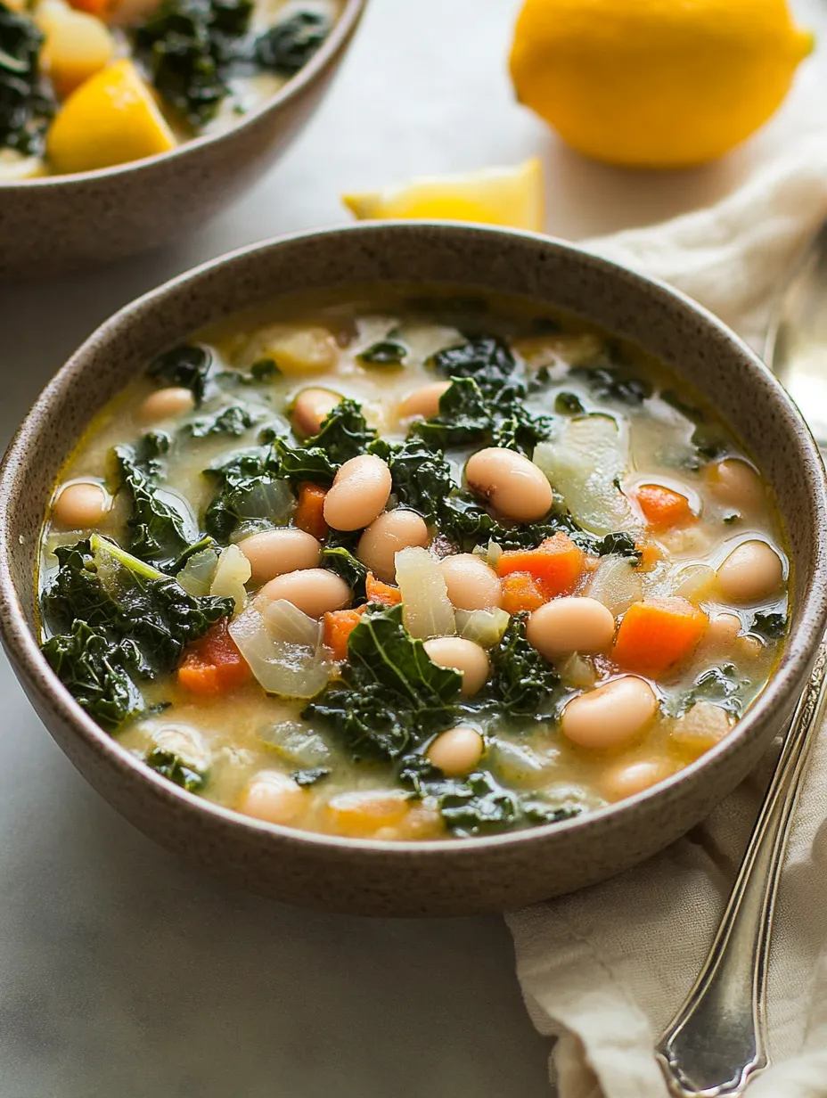 Soupe aux Haricots Blancs et Kale