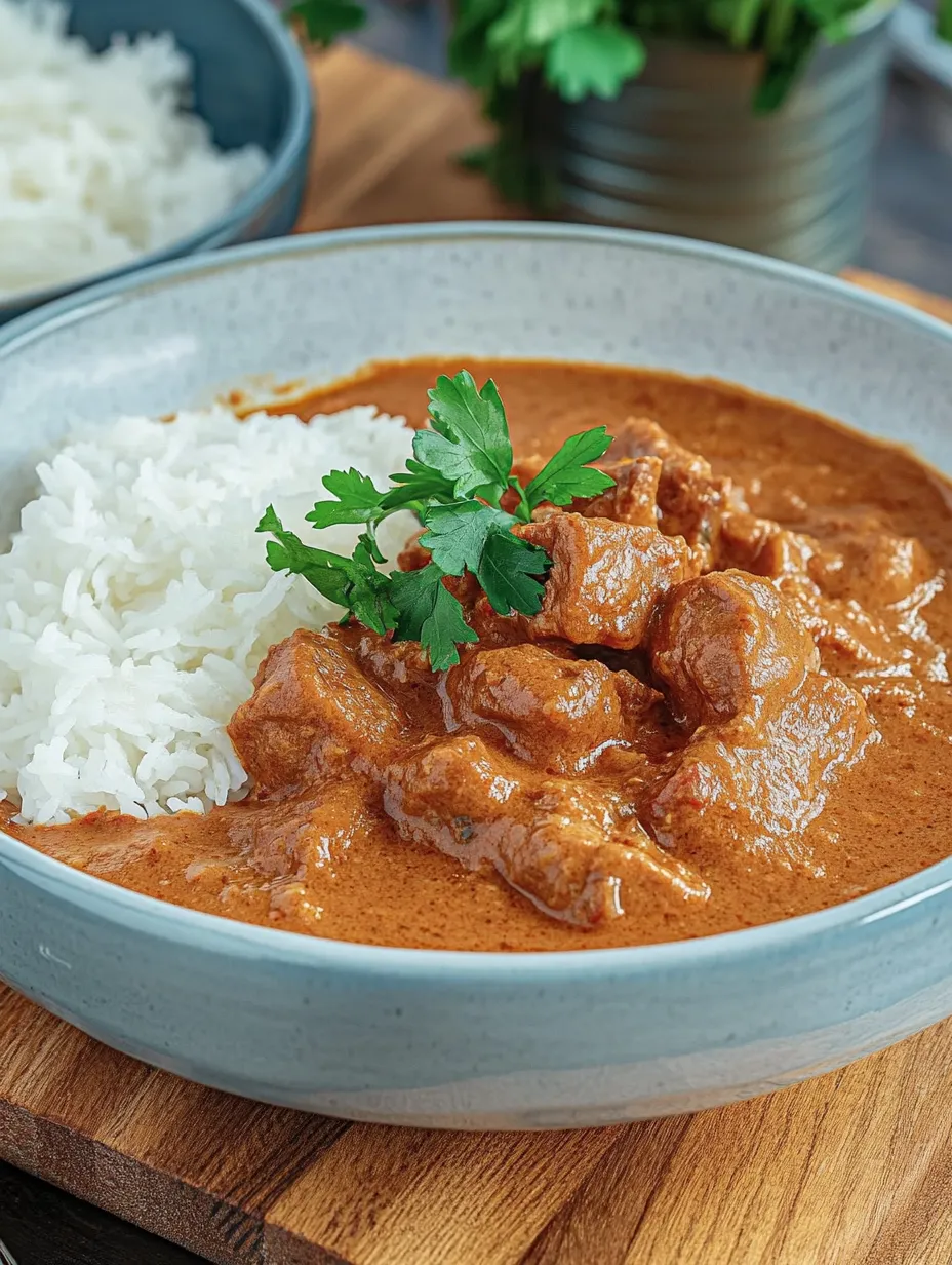 Poulet au beurre indien avec riz – Si aromatique & crémeux!