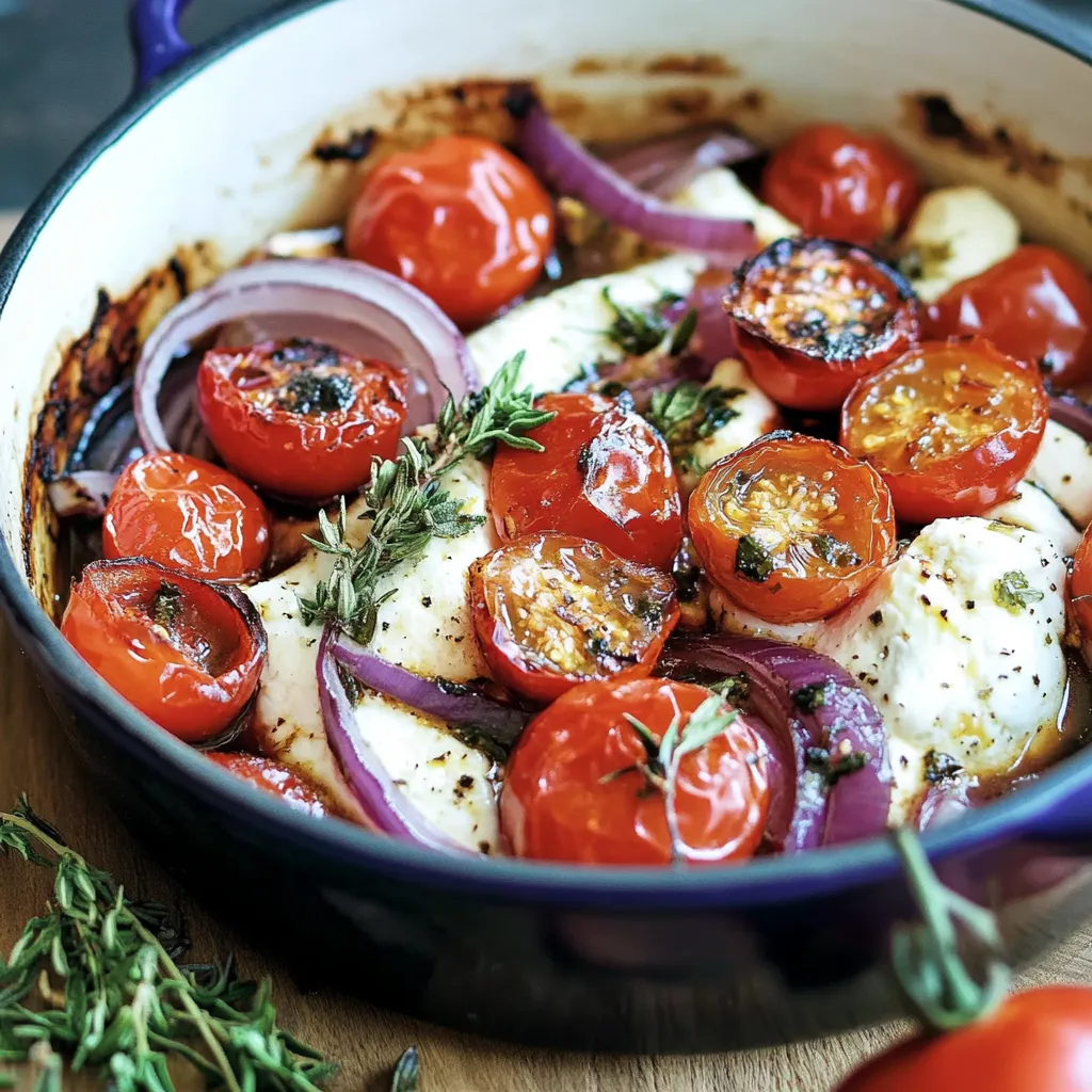 Feta à la friteuse à air avec tomates