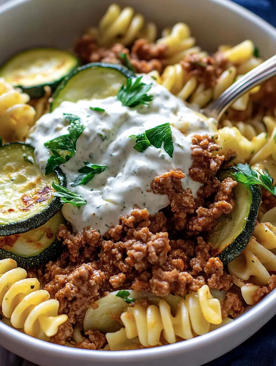 Pâtes turques épicées – Un délice avec yaourt et viande hachée