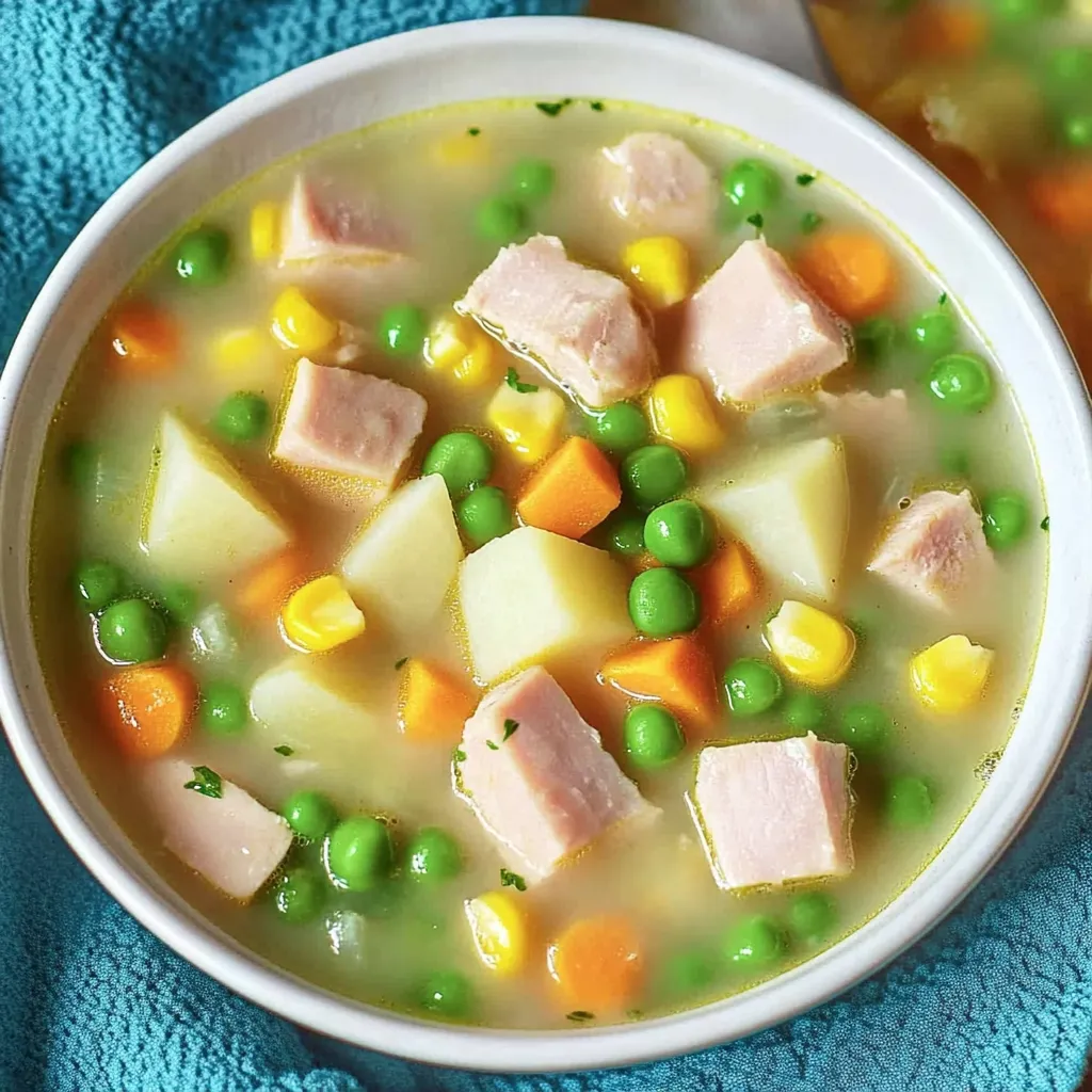 Pot-au-feu coloré aux pommes de terre et saucisse fumée