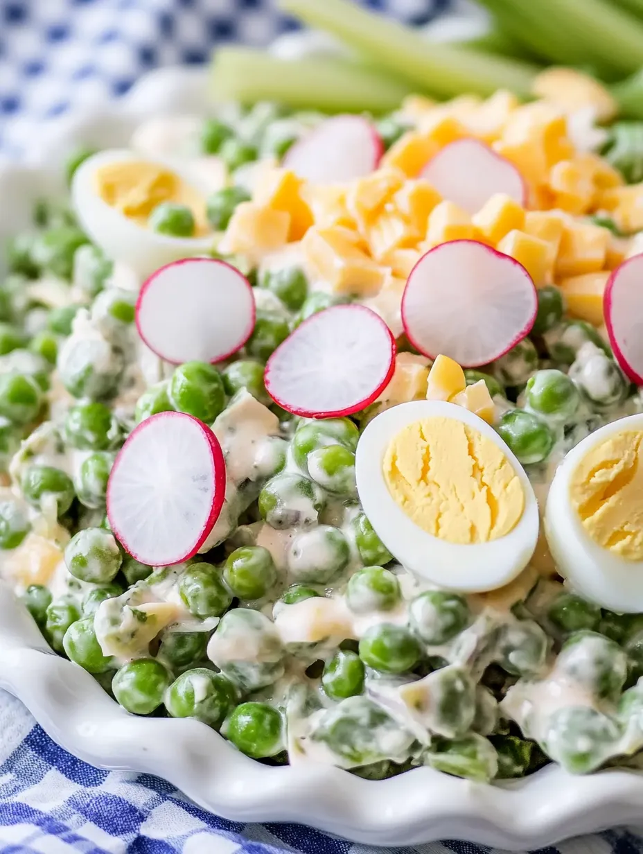 Meilleure Recette de Salade aux Petits Pois et Fromage