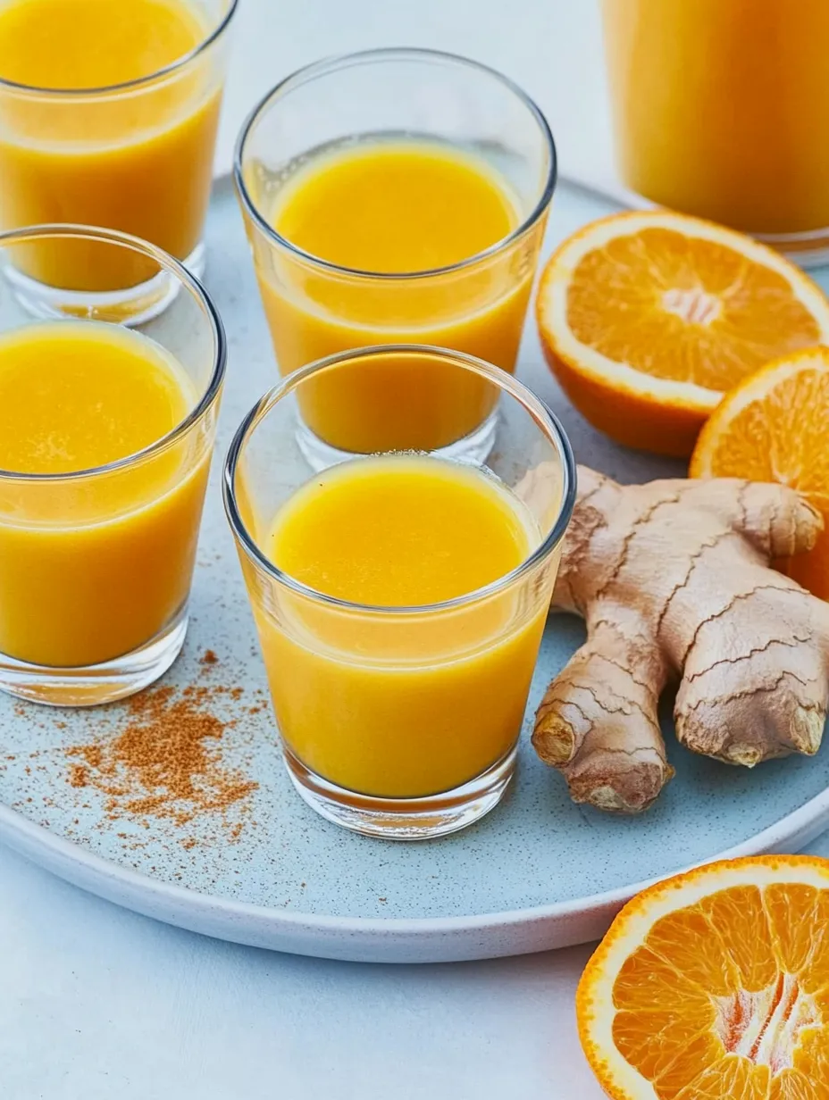 Puissance vitaminée: Shot gingembre-orange pour un regain d'énergie