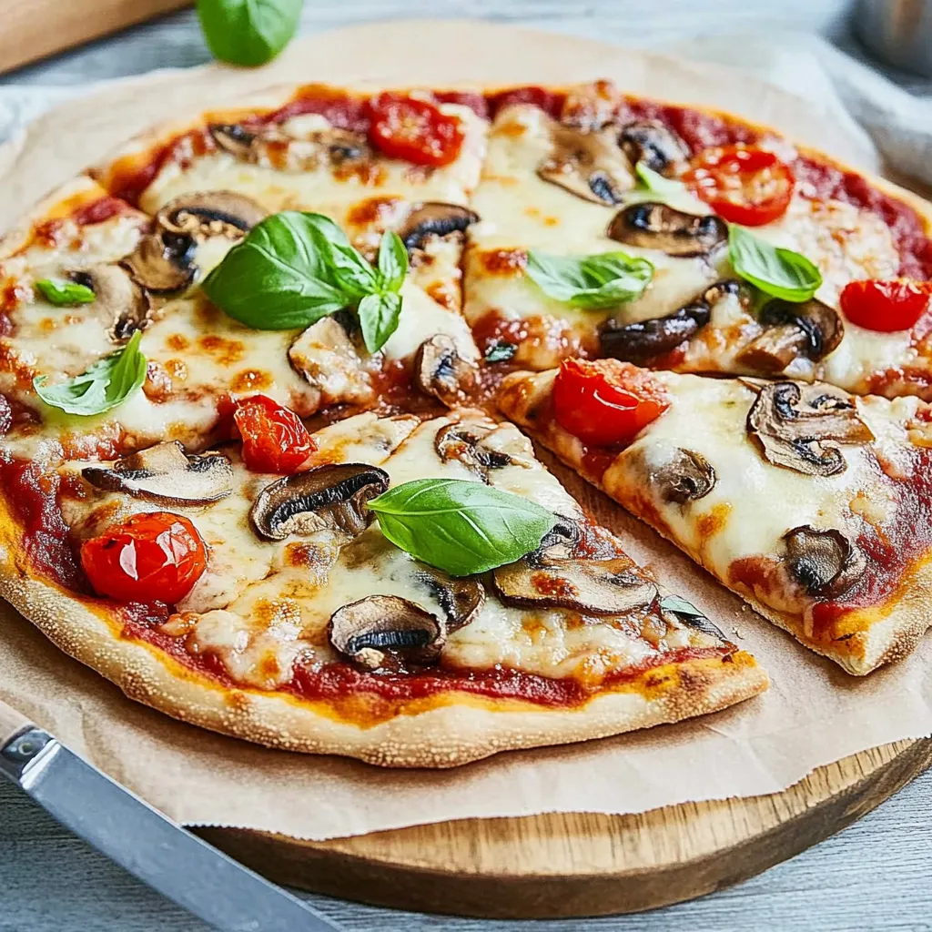 Pizza aux champignons