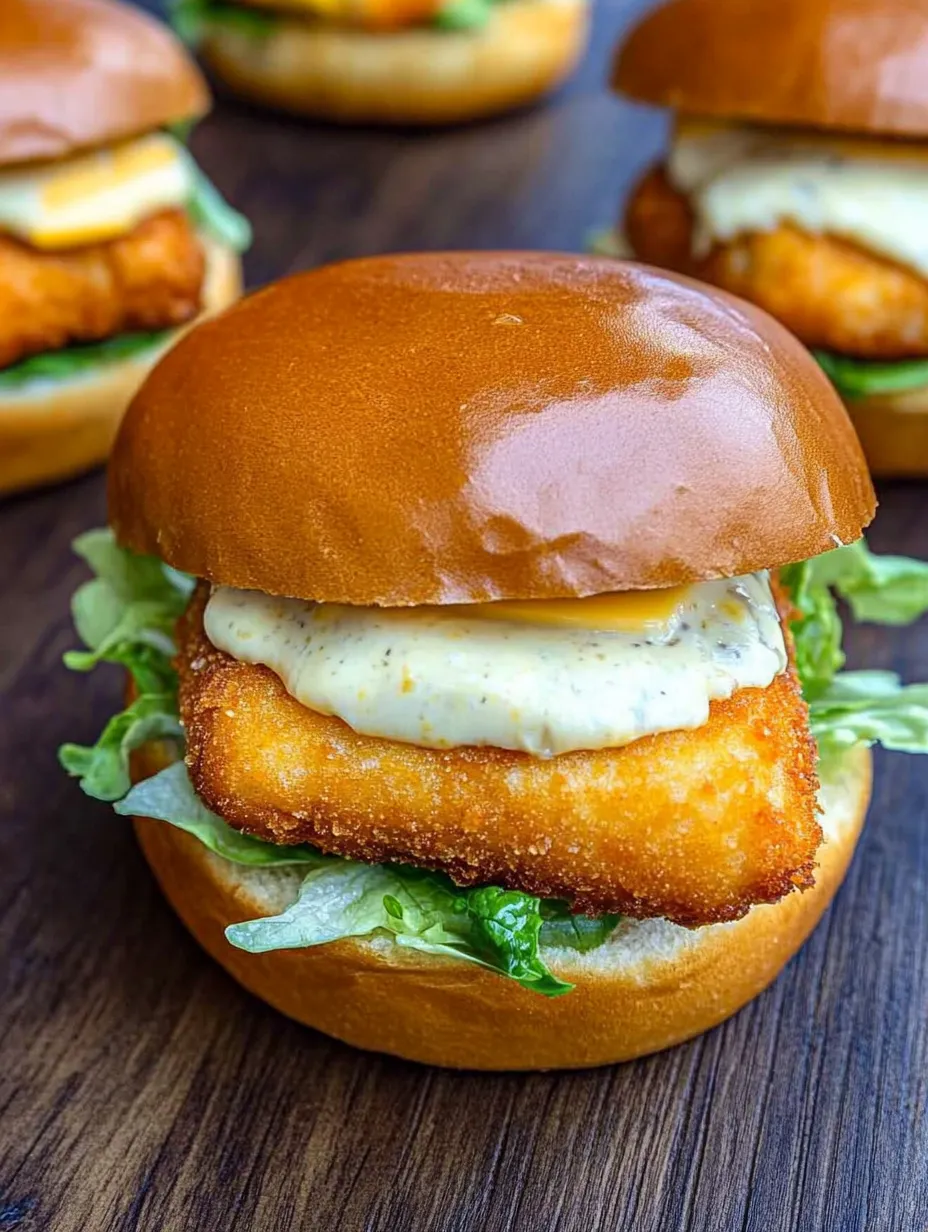 Burger de Poisson Croustillant – Style McDonald's