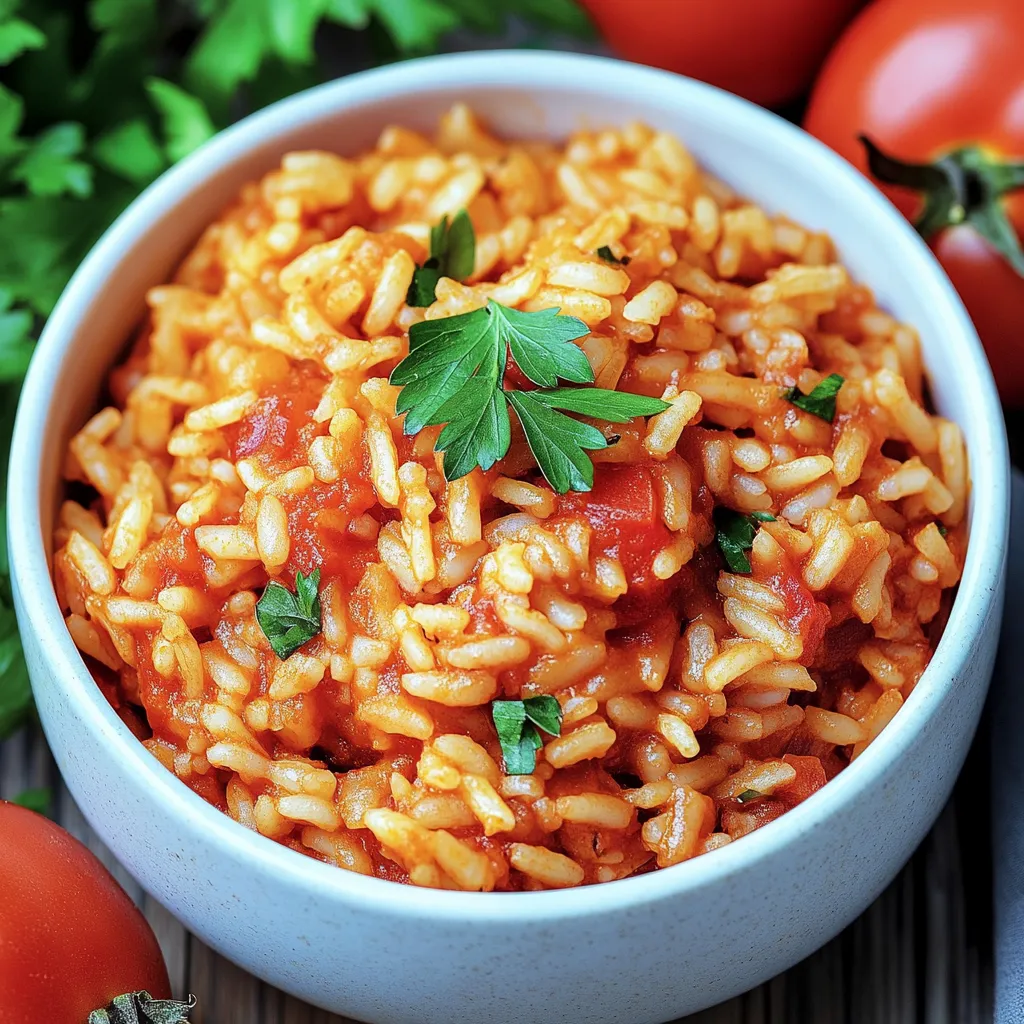 Riz aux tomates façon grecque