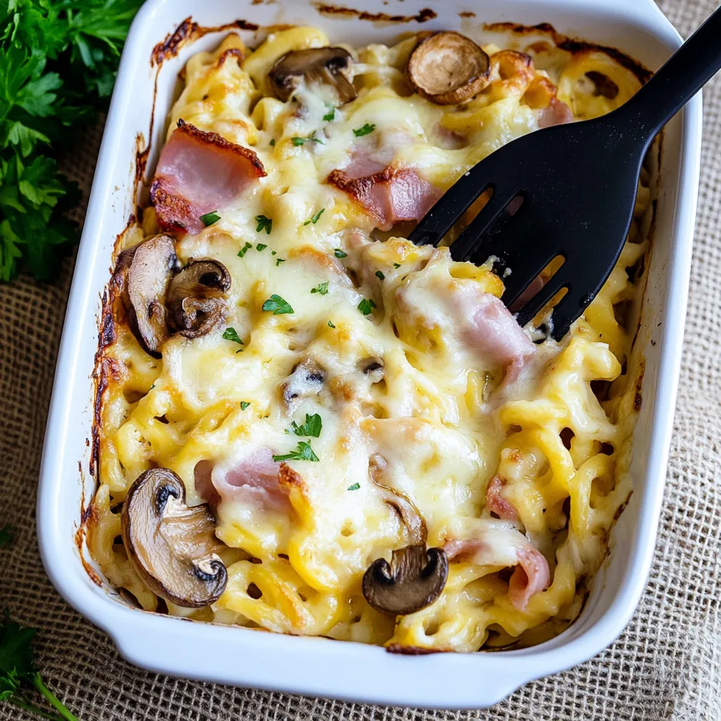Gratin de Spätzle délice – fromagé, crémeux & préparé en un clin d'œil!