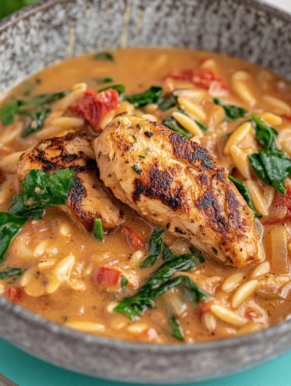 Orzo tout-en-un à la sauce tomate-crème – Crémeux et parfait pour tous les jours