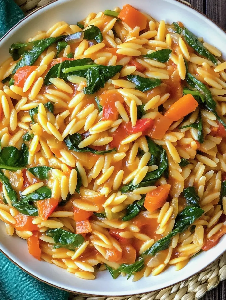 Ragoût crémeux de pâtes orzo - Rapide & sain