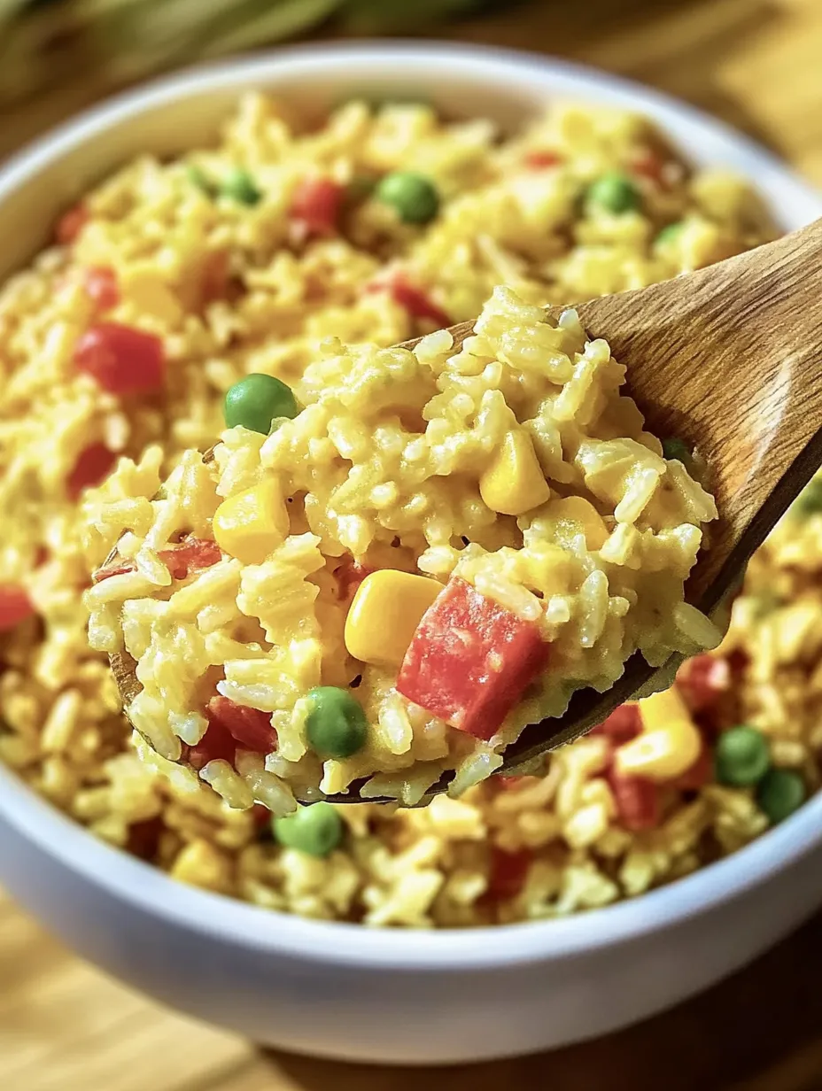 Salade de riz colorée au curry – Exotique & parfumée