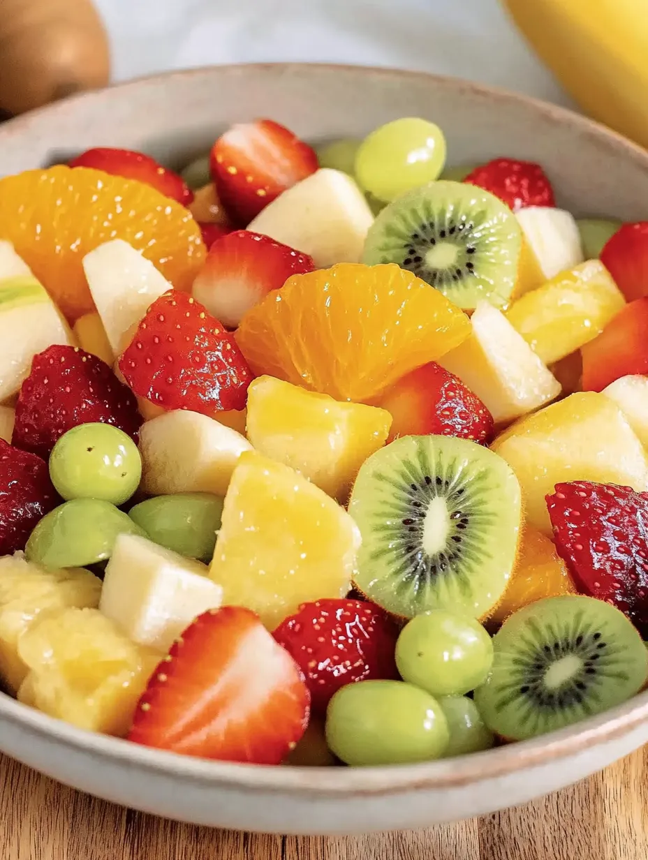 Salade de fruits colorée en quelques minutes – Saine & délicieuse