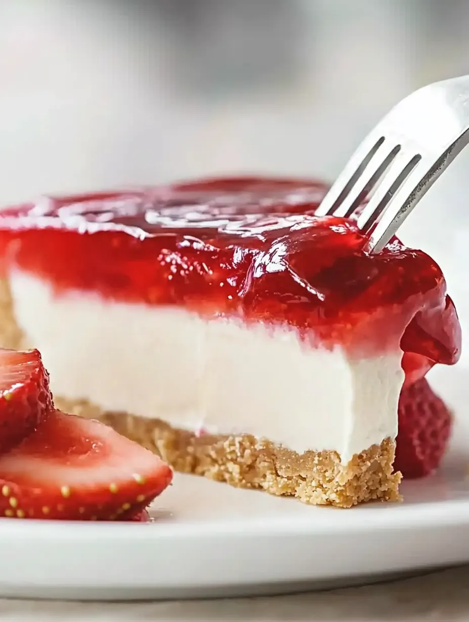 Gâteau crémeux aux fraises et crème vanille sans cuisson