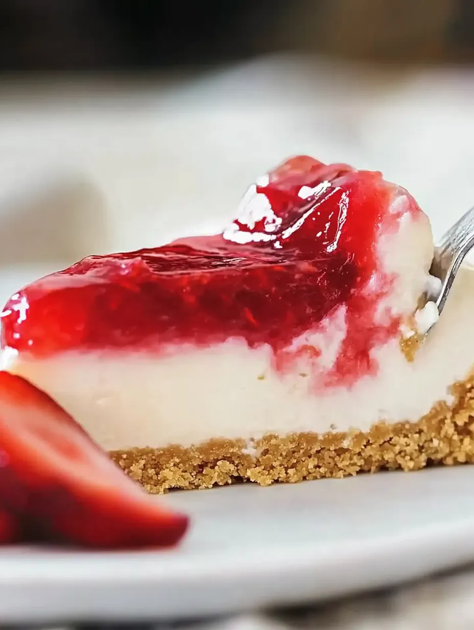 Gâteau rapide aux fraises sans cuisson avec pudding vanille
