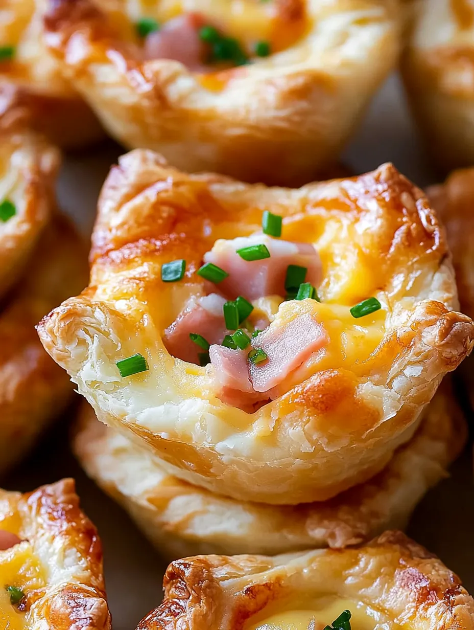 Schnelle herzhafte Muffins mit Schinken und Käse