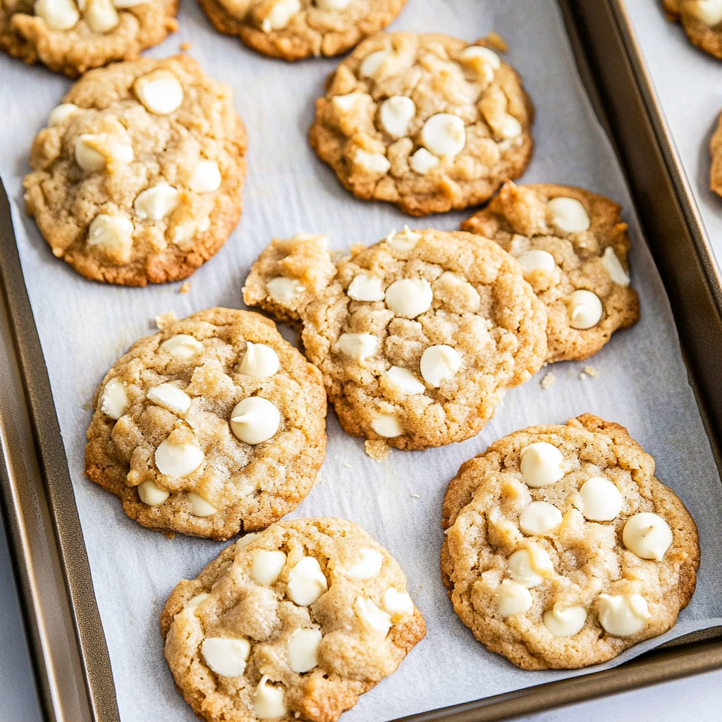 Un plat de cookies nappés de glaçage blanc.
