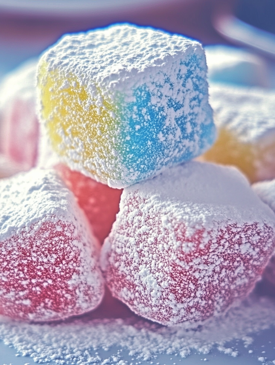 Un tas de bonbons colorés.