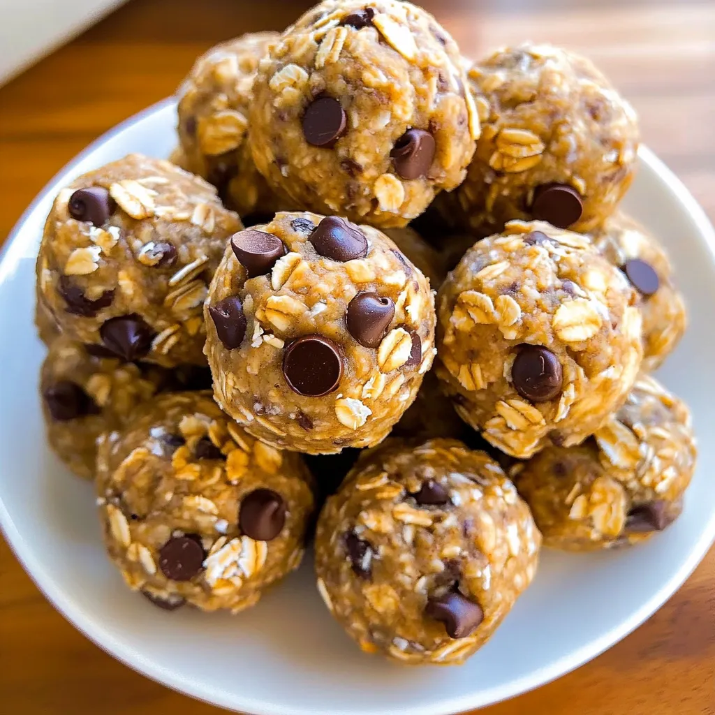 Une assiette de boules de céréales chocolatées.